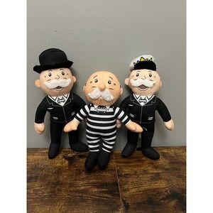 Mr. Monopoly Lot‎ of 3 Plush Set